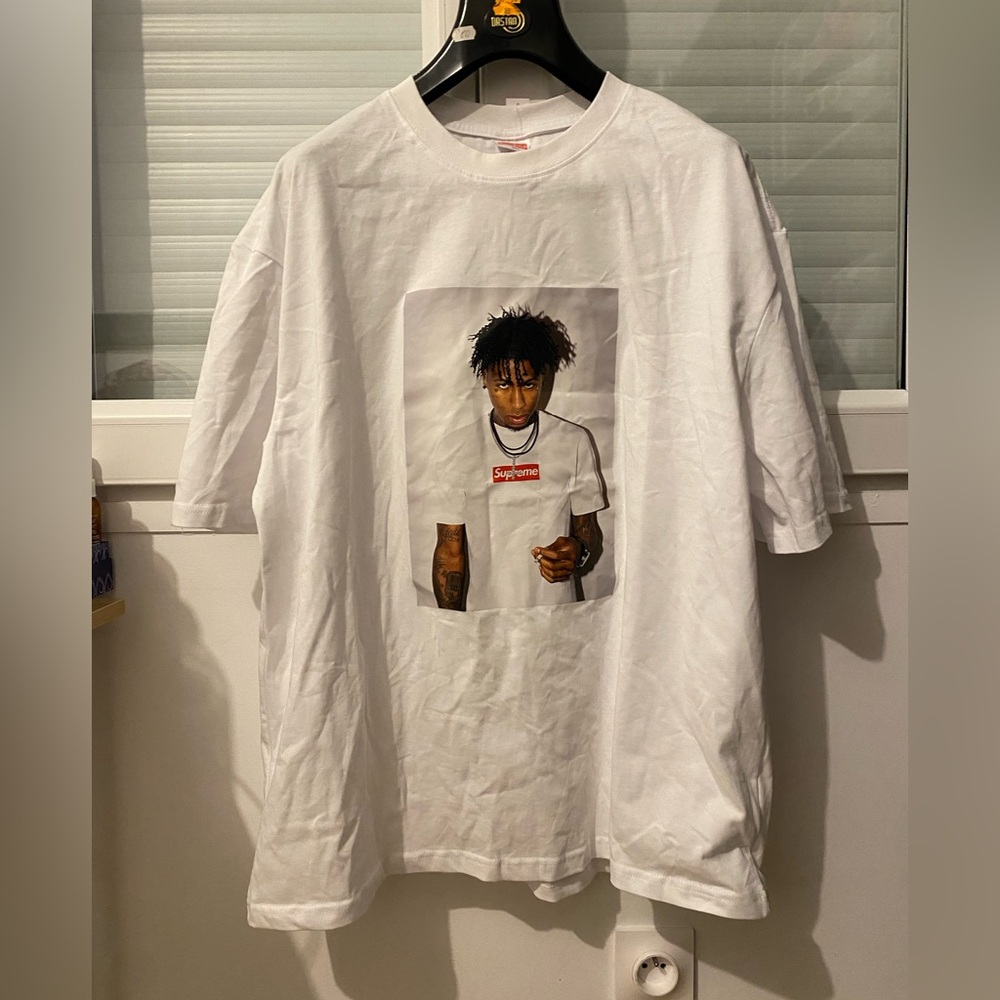 Supreme NBA Youngboy White Photo Print Tee size XL brand new - Picture 1 of 4